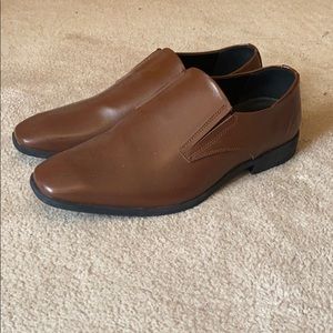 Angelo Brown Slip On Dress Shoes
